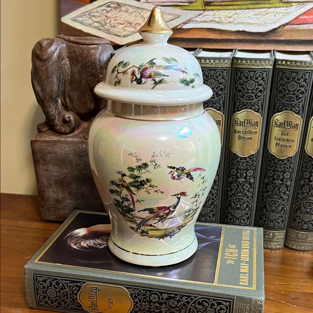 Sadler England iridescent porcelain ginger